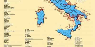 capri karta Карта на Северна Италия   подробна карта на Северна Италия (Южна  capri karta